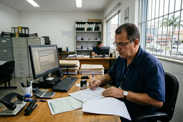 Revisão de documentos necessários para licenciamento de veículo em Duque de Caxias.